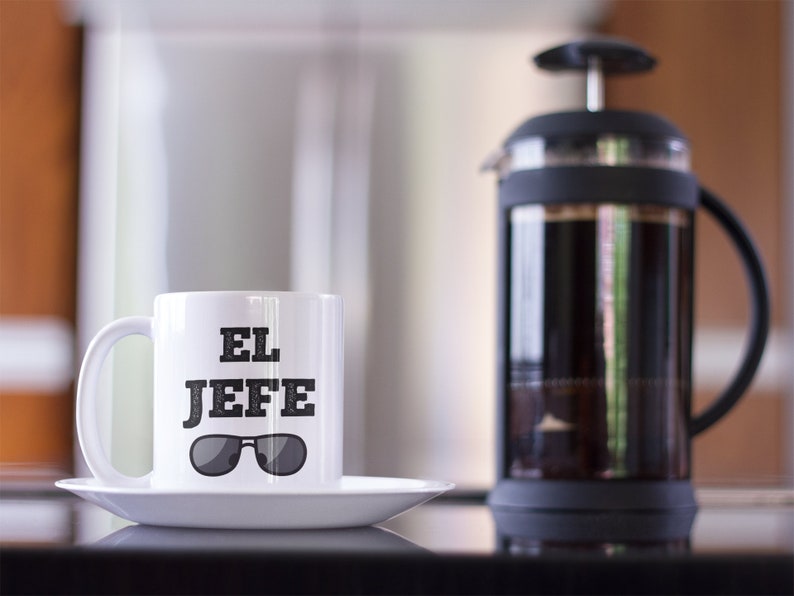 Gift Idea for Boss. El Jefe Coffee Mug. Funny Quote in Spanish for The Bosses. Regalo para Tu Jefe. image 3