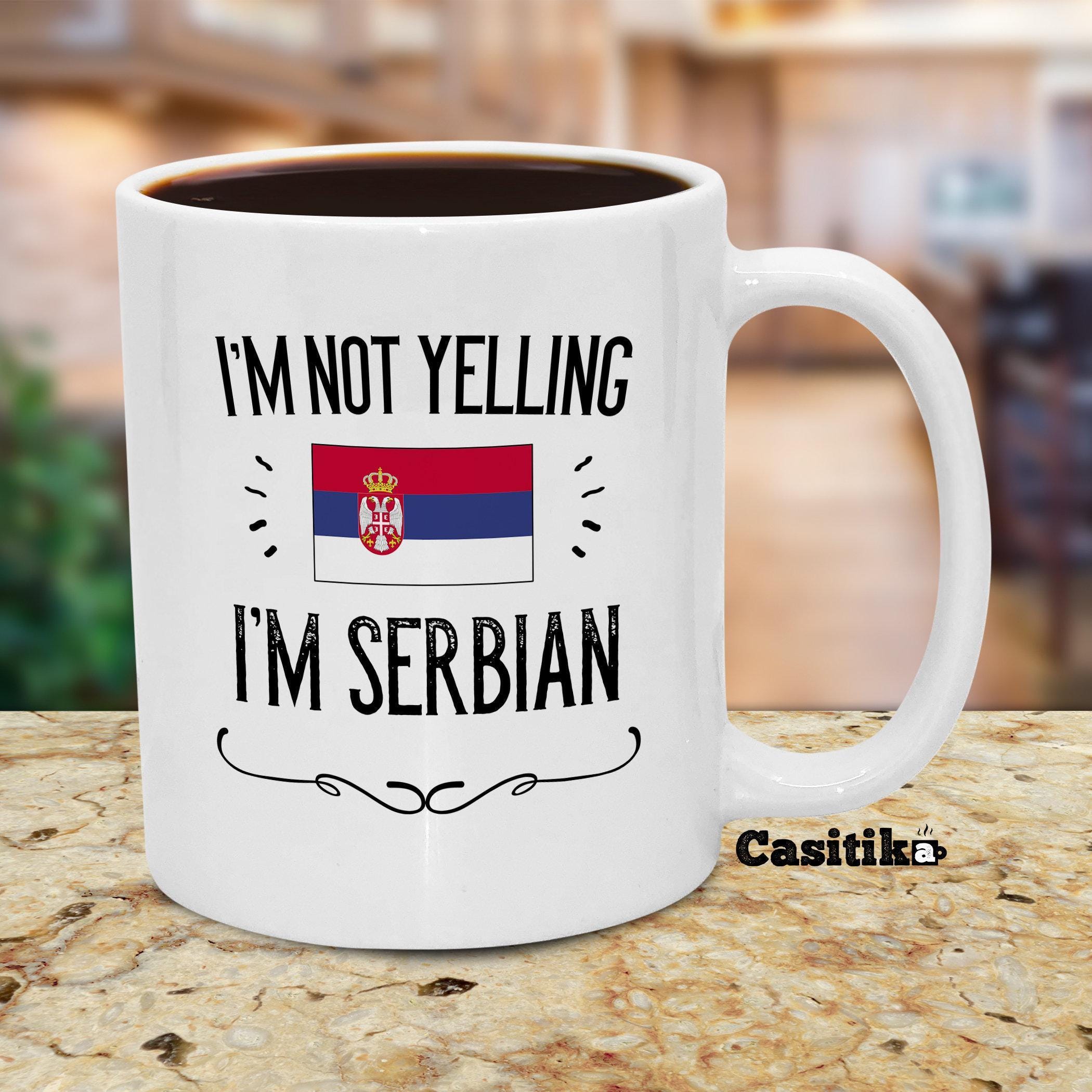 Tazza In Ceramica Bianca Umoristica "I'm Not Yelling I'm Romanian" - Capacità Perfetta Per Caffè/tè - Lavabile In Lavastoviglie E Microonde