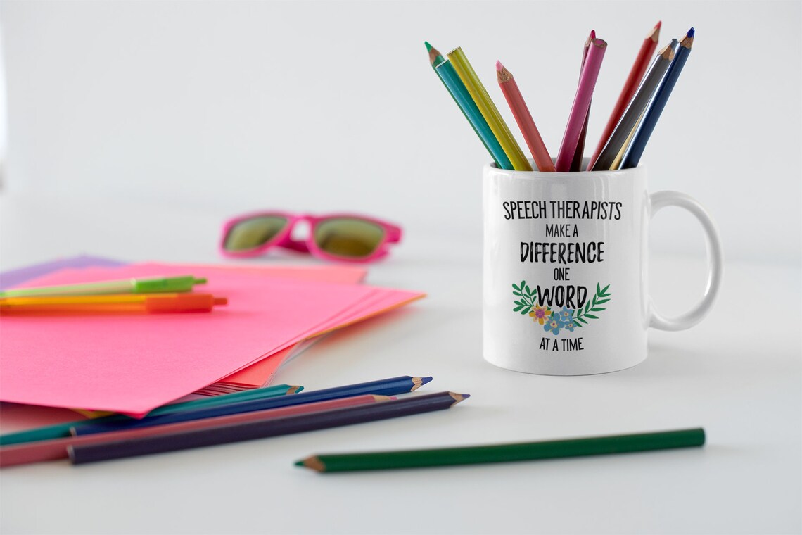 Speech Pathology Gifts. Therapists Make a Difference One Word Etsy