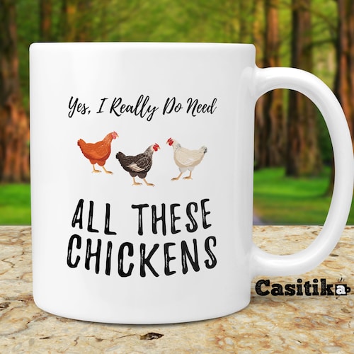Chicken Mug Chicken Gift Chicken Lady Mug Chicken Farmer Etsy