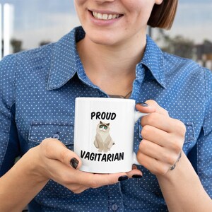 Funny Lesbian Coffee Mug: Proud Vagitarian LGBT Gift image 2