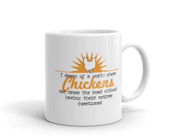 Funny Chicken Farmer Coffee Mug: Questionable Motives