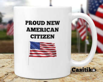 USA Flag Mug: American New Citizen Gift