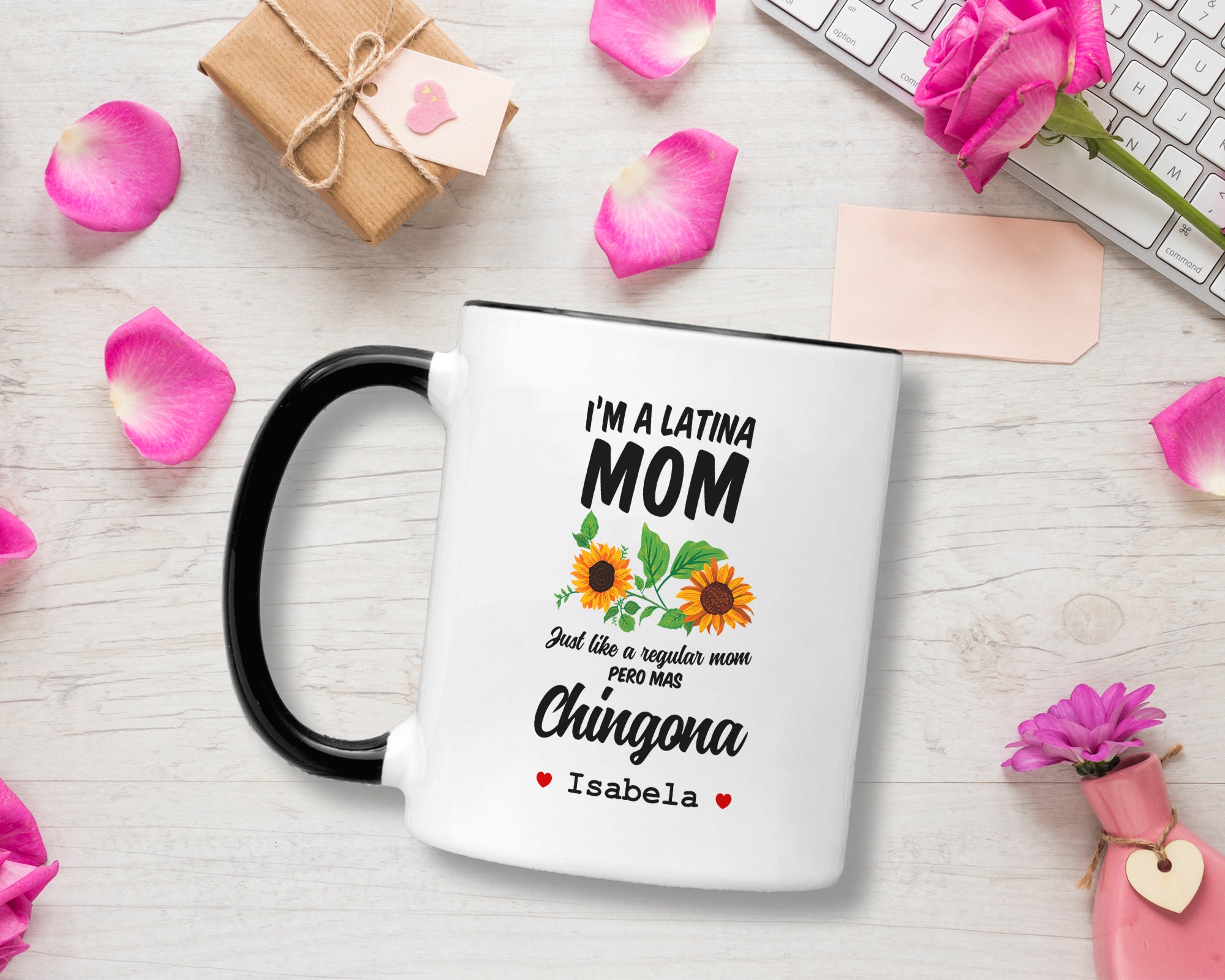 Womens La Mama Mas Chingona Cute Heart Spanish Mom Womens Gifts Hoodie