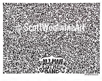 Allman Brothers Songs-teckning