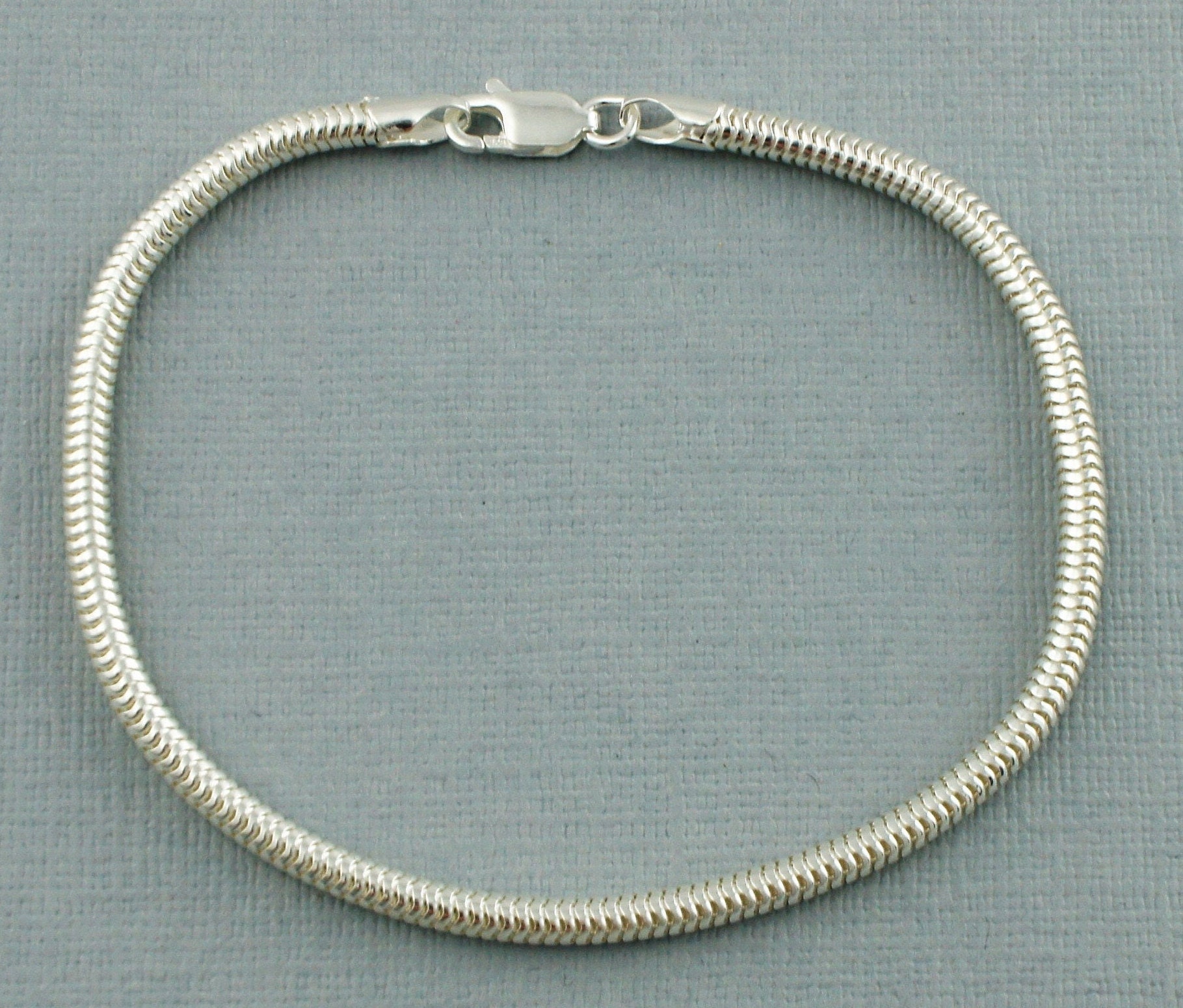 Silver Snake Chain Bracelet | Sterling Silver Snake Chain