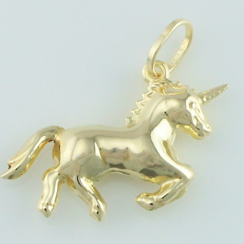 Gold Unicorn Locket Charm main image 0