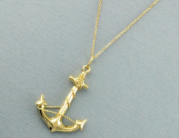 Stylish Anchor Navy Marine Pendant Locket with Rope Chain for Men & Boys  Rhodium, gold Stainless Steel Locket
