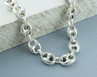 Designer AGI Italy 925 Sterling Silver Mariner Chain Stacking 