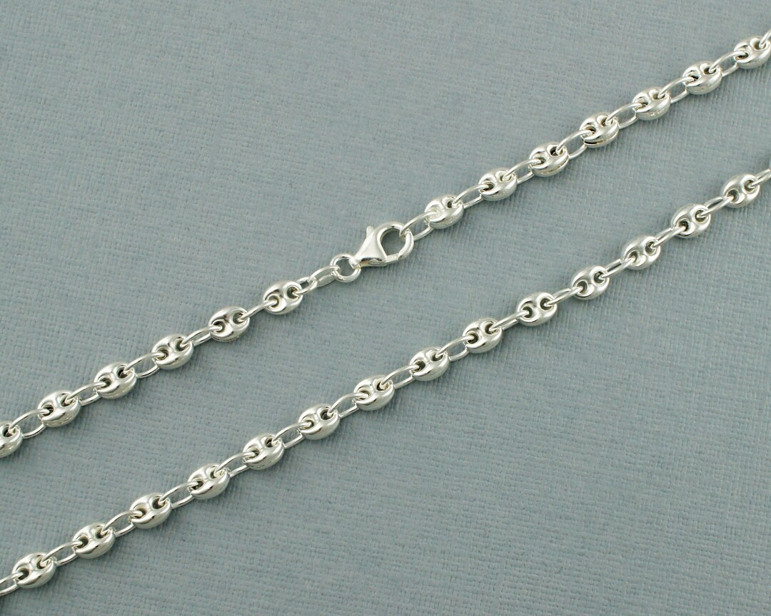 925 Sterling Silver Mariner Chain | Anchor Chain Necklace