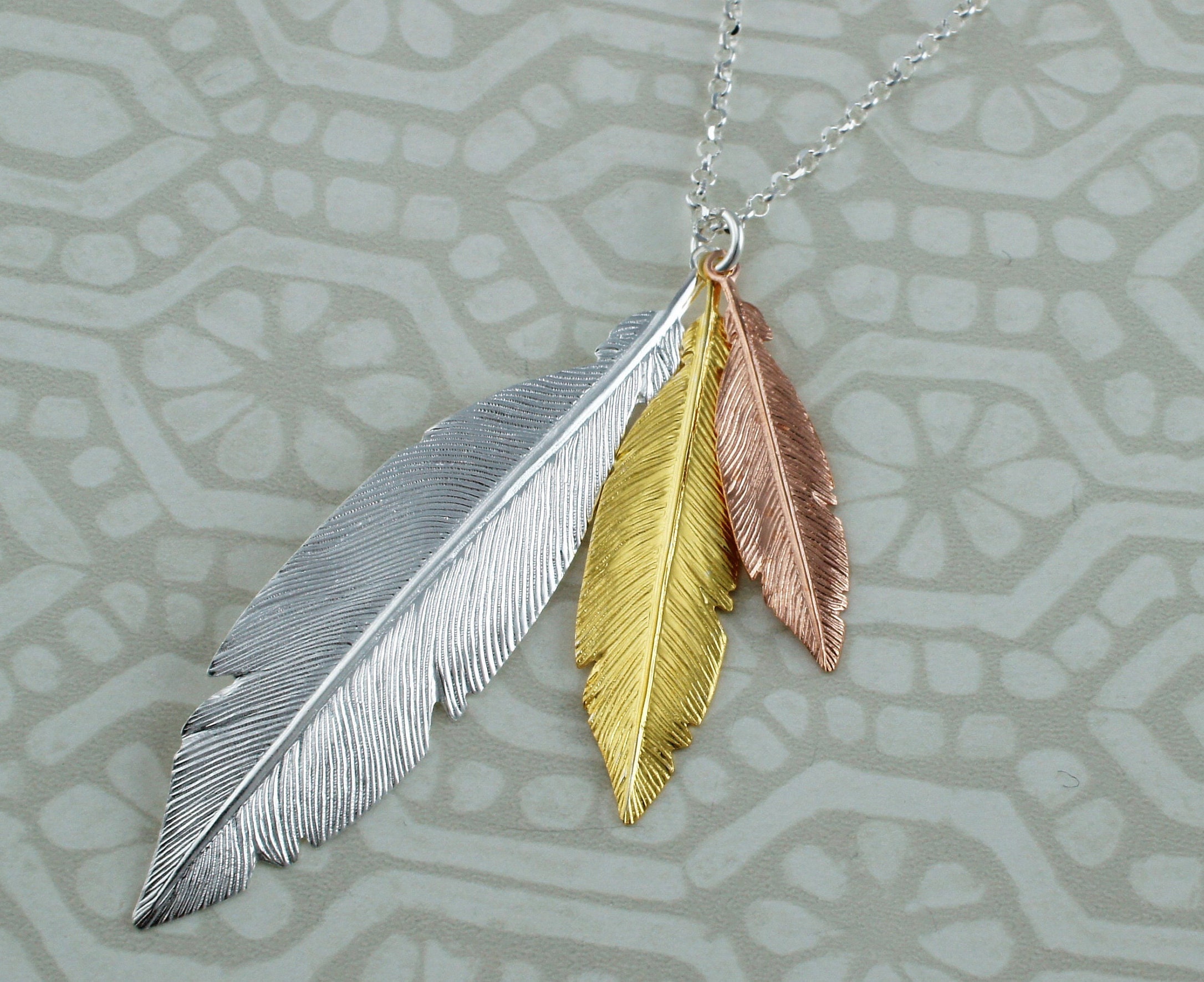 925 Sterling Silver Yellow and Rose Gold Plated Dreamcatcher