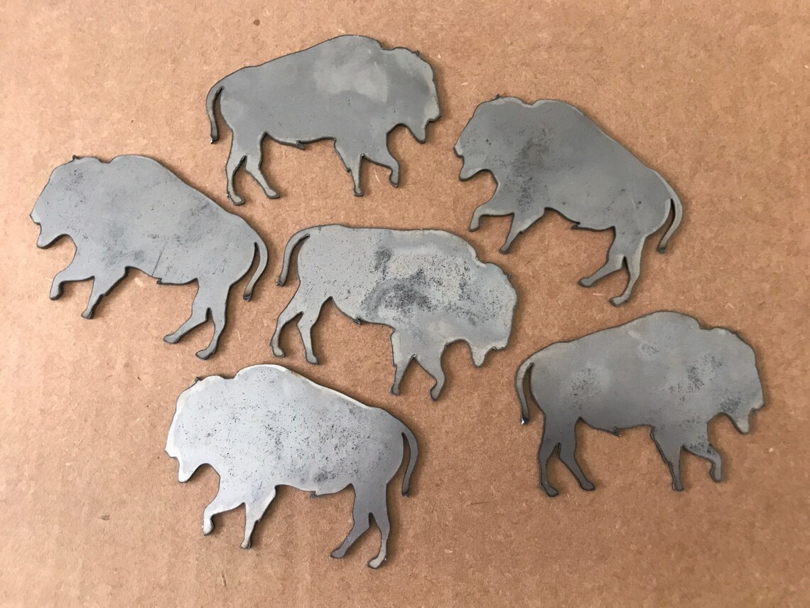 Buffalo Metal Laser Cut Lot of 6 Etsy