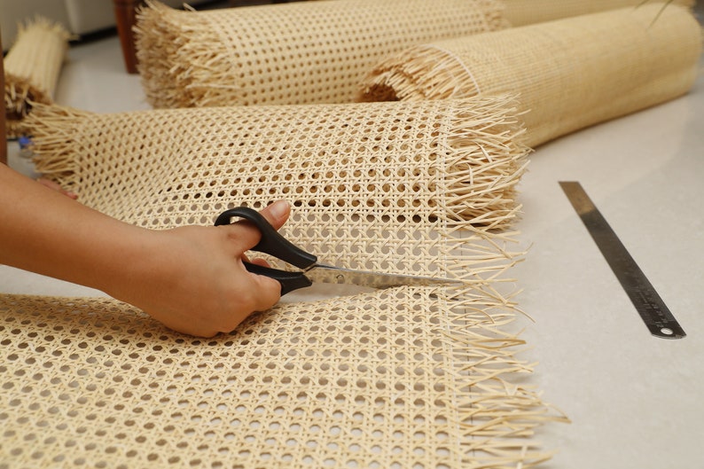 24 Width Natural Rattan Cane bing Premium Mesh Etsy