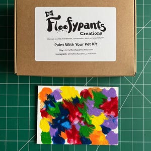 Paint With Your Pet Kit - Mess Free Activity to do with Your Cat, Dog, Kitten, Puppy