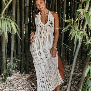 100 cotton knit dress Jetty Bloom Knit Dress | Ivory