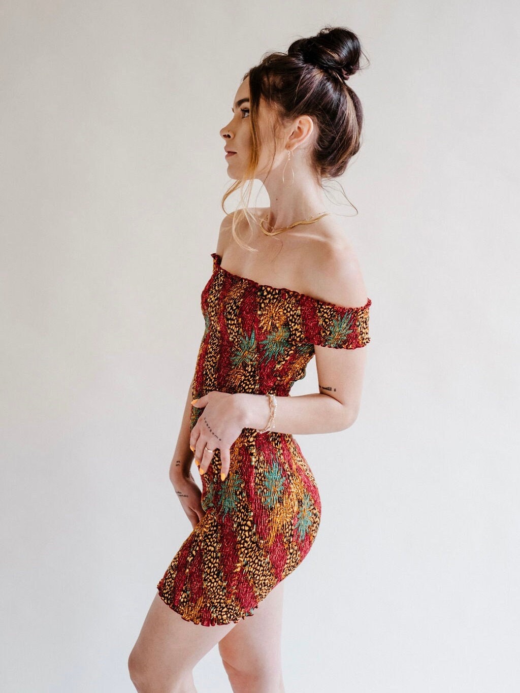 smocked bodycon dress Ripe Maternity Selma Nursing Shirred Dress