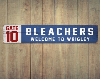 Large Wrigley Field Wood Sign