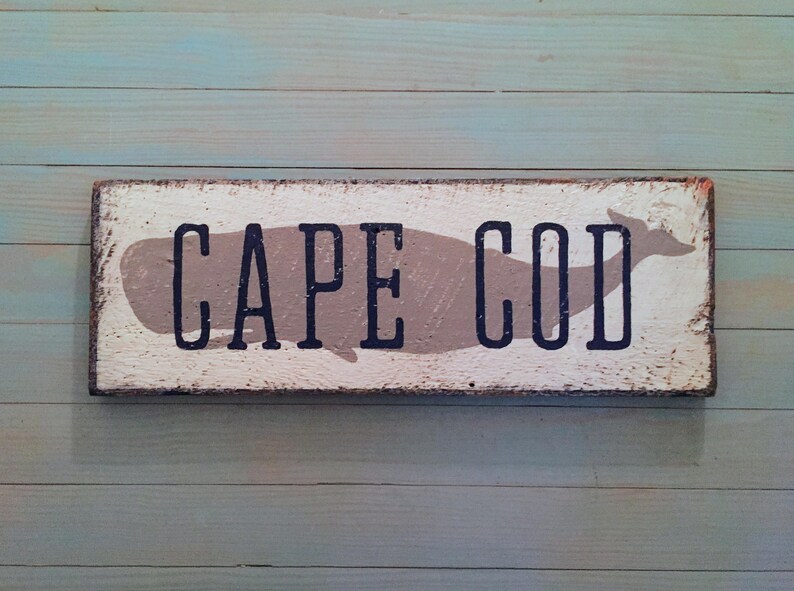 Cape Cod Rustic Wood Sign Etsy