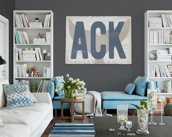 Nantucket ACK Rustic Beach Sign