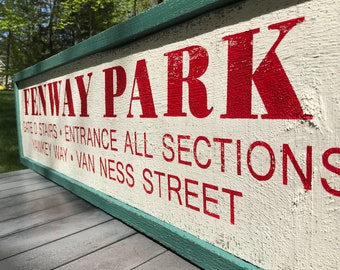 Large Fenway Park Wood Sign