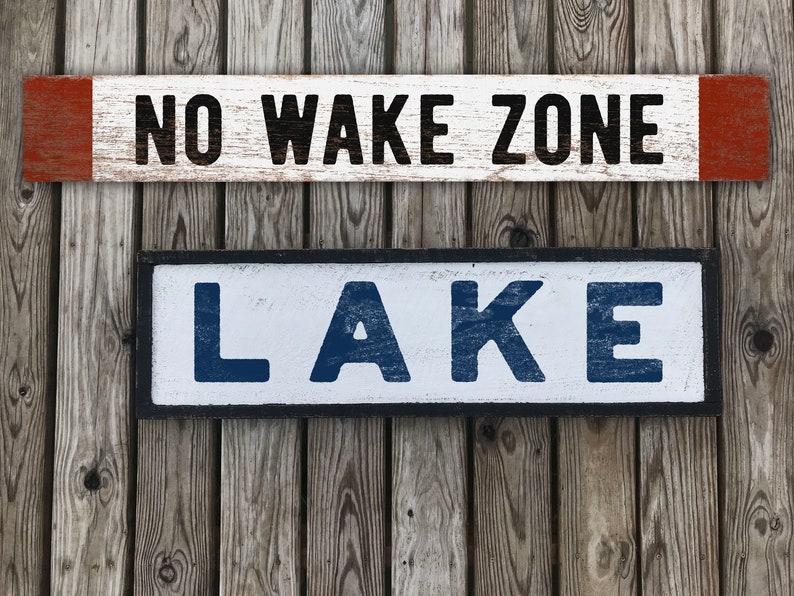 Large No Wake Zone Sign - Etsy