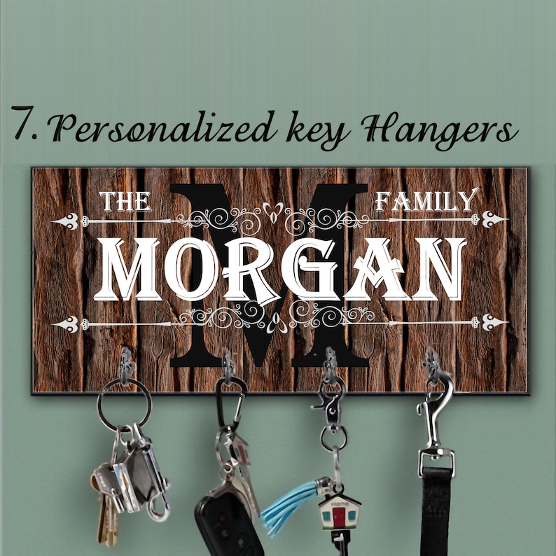 Key Hanger Custom Wood Key Holder for Wall Personalized Key Etsy