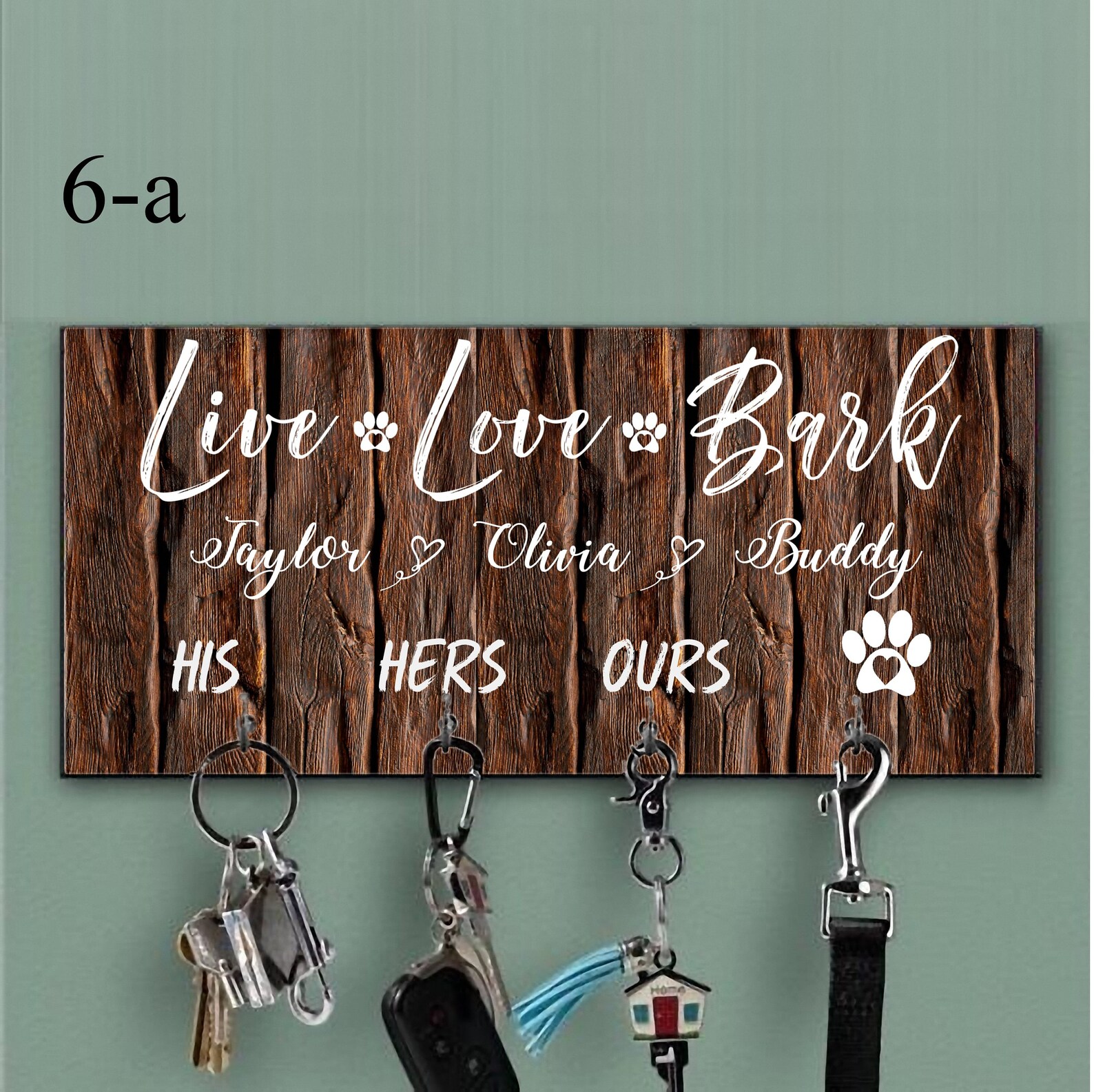 Personalized Key Holder Dog Leash Wall Hanger Top Quality Etsy