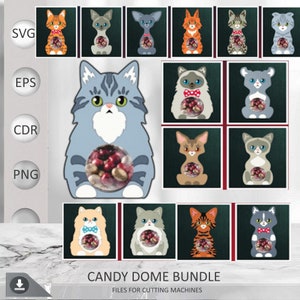 Races de chats | Paquet De Dôme De Bonbons Svg