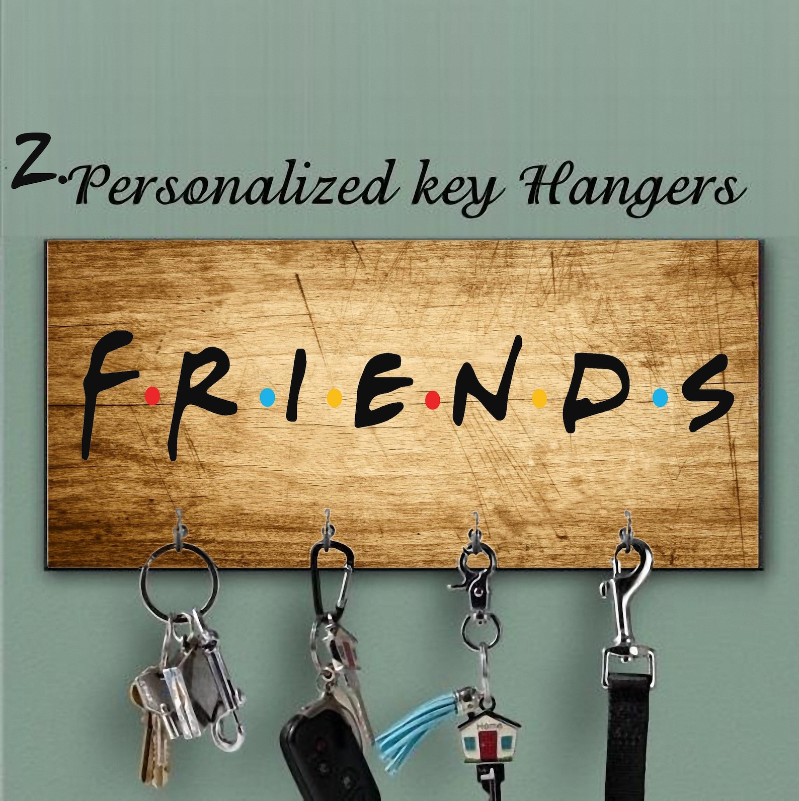 Friends Key Holder for Wall Friends TV Show Gift Custom Key Etsy