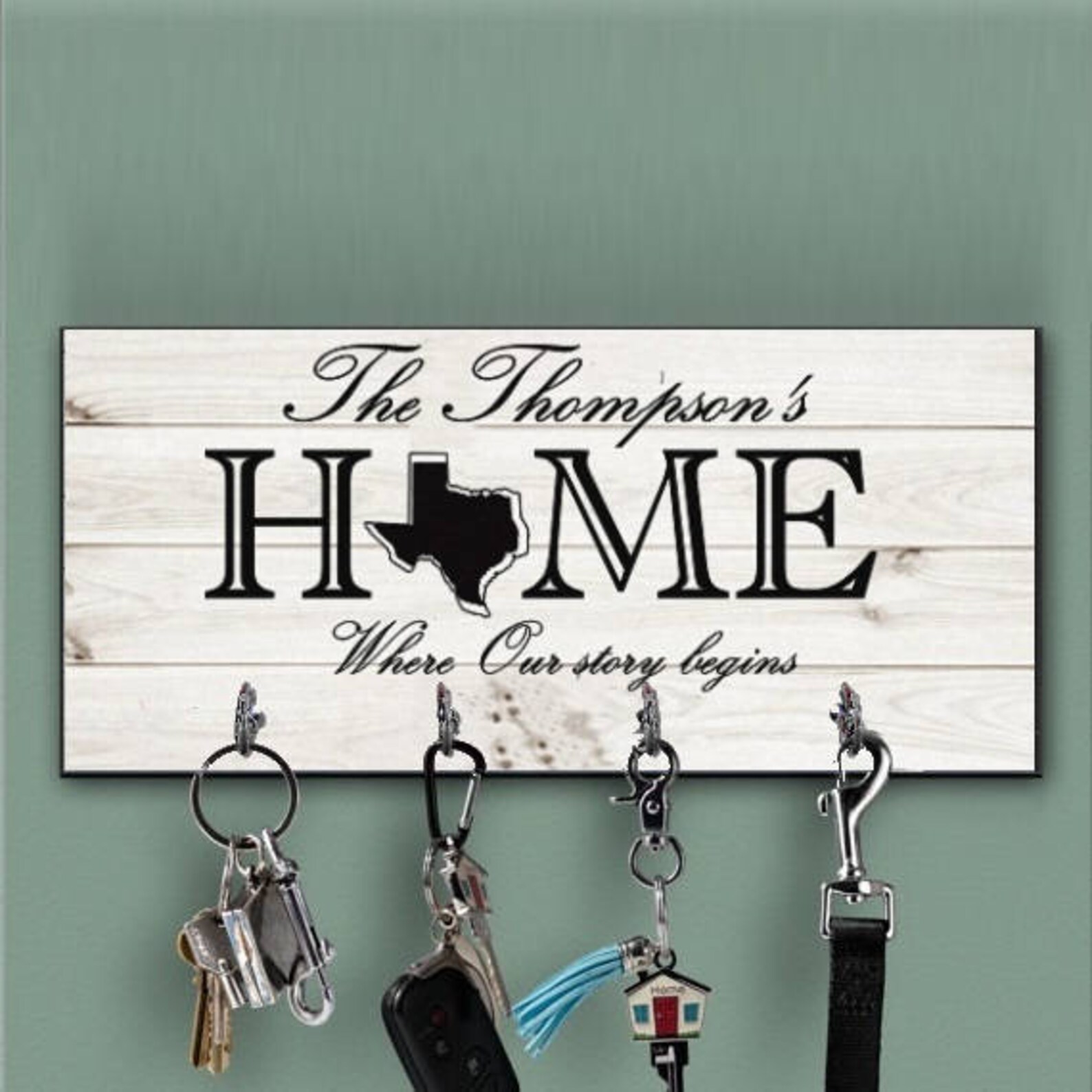 Key Hanger, Personalized Key Ring Holder, Wedding Gift, Anniversary Gift, Housewarming Gift,new