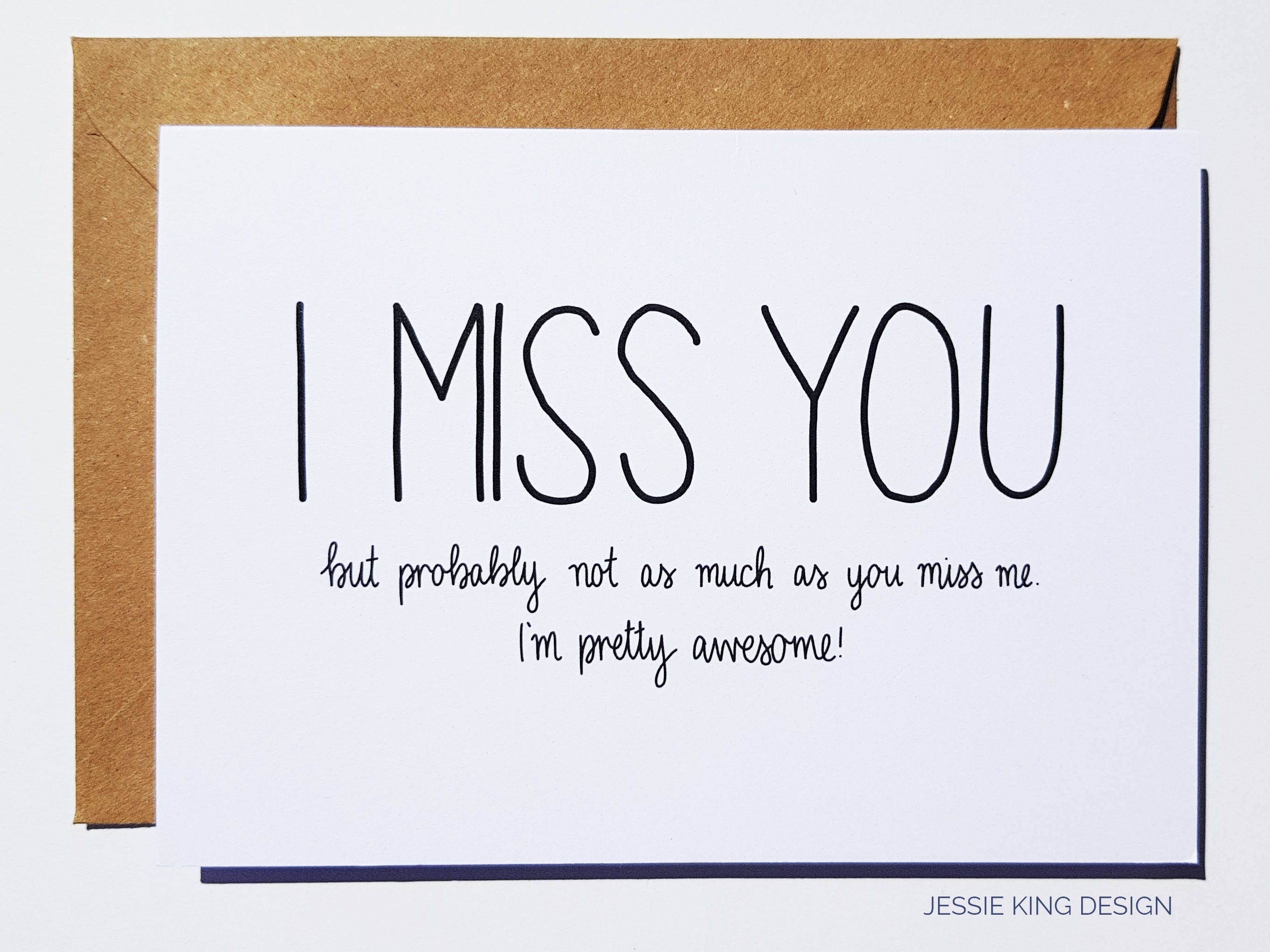 Miss you card. Miss you card. Miss me. We will miss you. Miss you card.