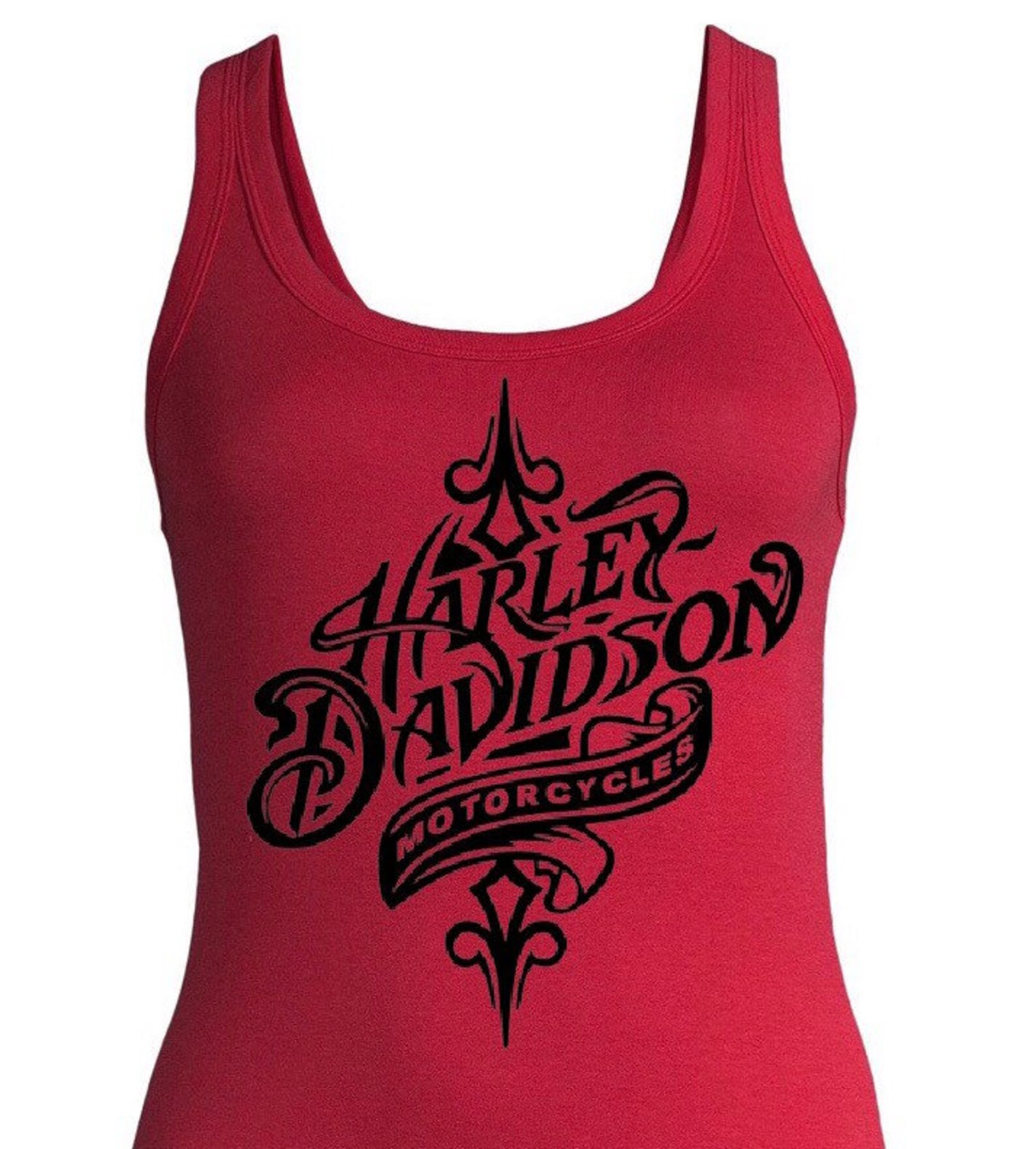 Retro Custom Harley Davidson Tank Top Vintage Look Womens Etsy