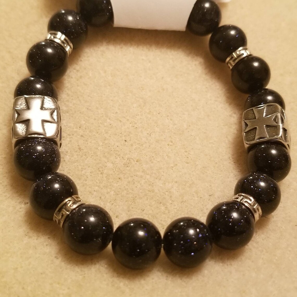 Mens Fashion Stretch Bracelet Etsy