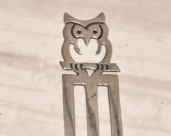 Silver Owl Bookmark - Beautiful Hallmarked Openwork Silver Bird
