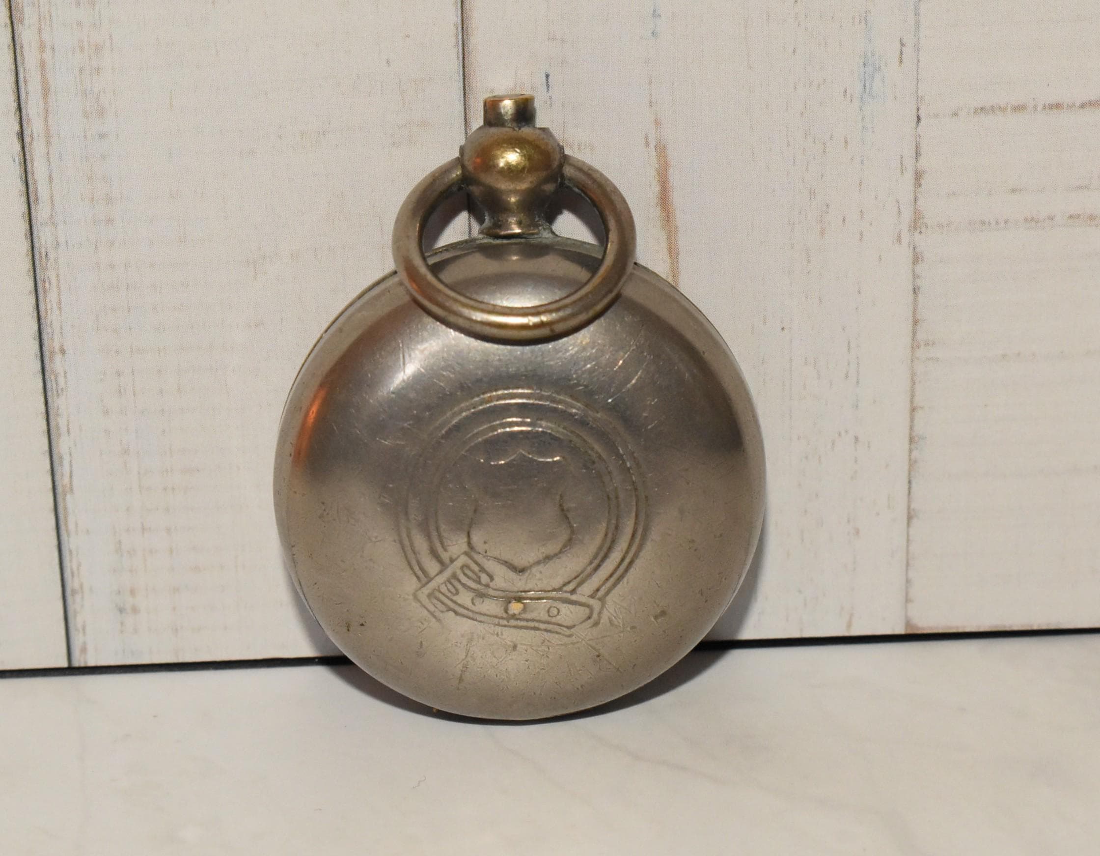 Antique Sovereign Case - Gorgeous Heavy Victorian Spring Loaded Coin Case with Buckle and Pocket Watch Design
