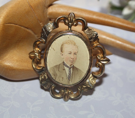 victorian hair brooch