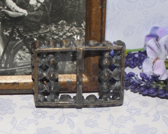 Gorgeous Antique Paste Victorian Buckle - image 2