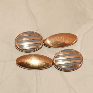 Fancy Gilt Cufflinks - Gorgeous Antique Victorian QuikFixr Patent Gold Filled