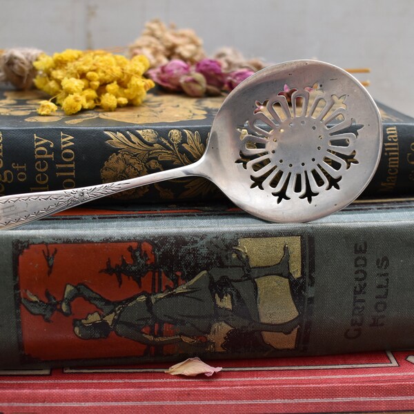 Antique Silver Tomato Spoons Etsy