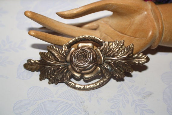 Large Pinchbeck Brooch - Gorgeous Antique Victori… - image 1