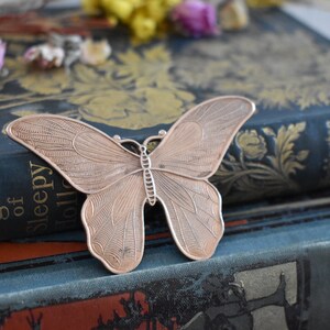 Modèle de papillon antique Magnifique modéliste en cuivre avec beaucoup de détails pour la broderie / courtepointe image 5