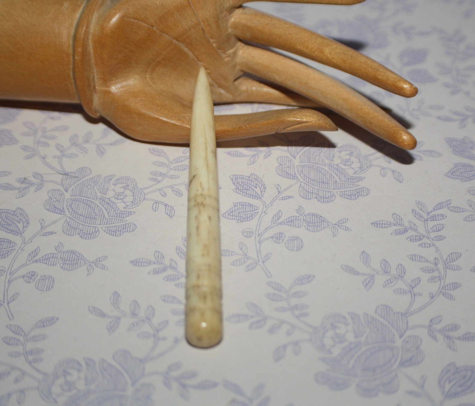 Sewing Awl Stiletto Tool Stunning Antique Bovine Etsy