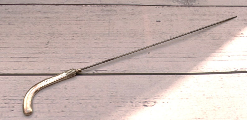 Edwardian Silber Hockey Stick Hutnadel - Birmingham Hallmarked Schmuck Bild 3