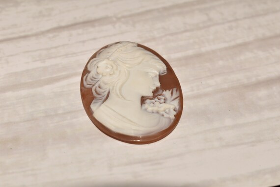 Shell Cameo Panel - Gorgeous Vintage Large Carved… - image 5