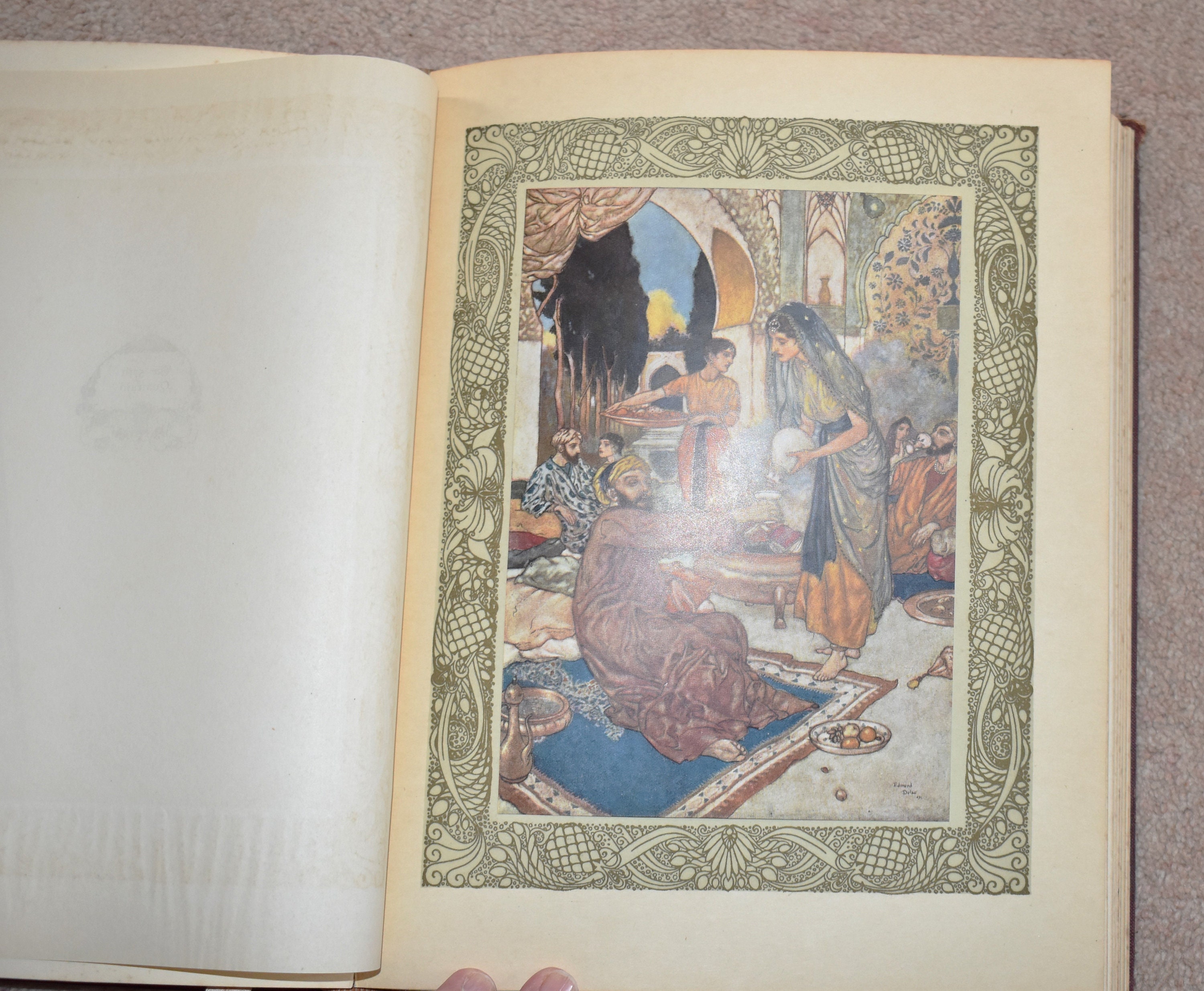 No281 古書 アンティーク 洋書 エドマンド ·デュラック ルバイヤート エドマンド・デュラック『ルバイヤート・オブ・オマール・ハイヤーム