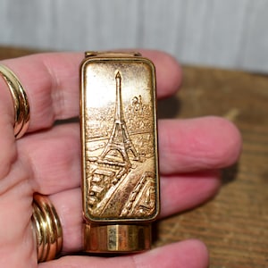 Mirlip Mirror and Lipstick Holder - Fancy Flip Out Eiffel Tower Mid Century