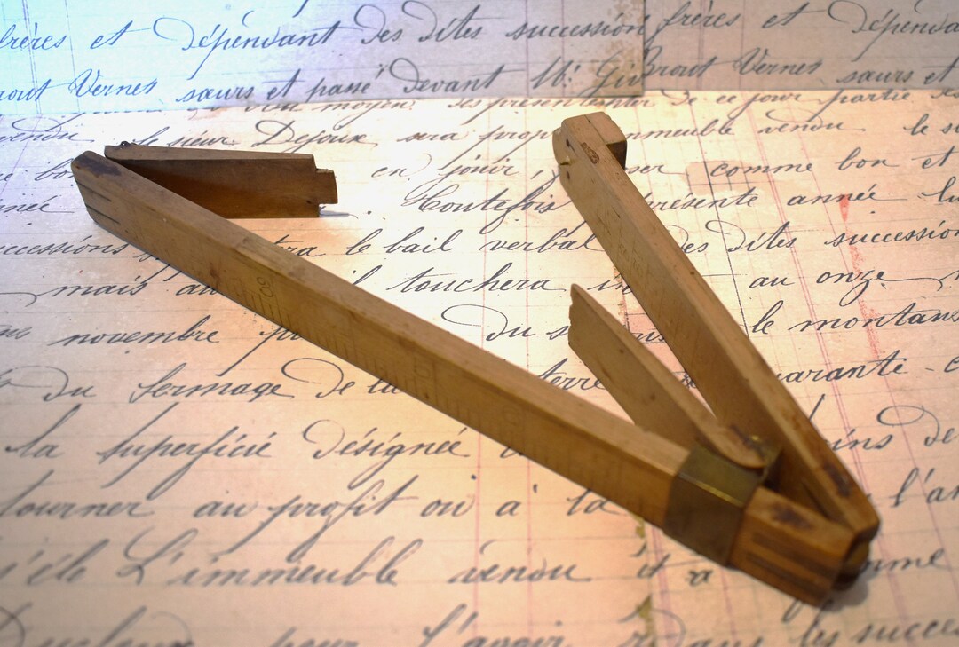 Antique Cobbler's Folding Ruler Gorgeous Victorian Antique Boxwood Foot ...