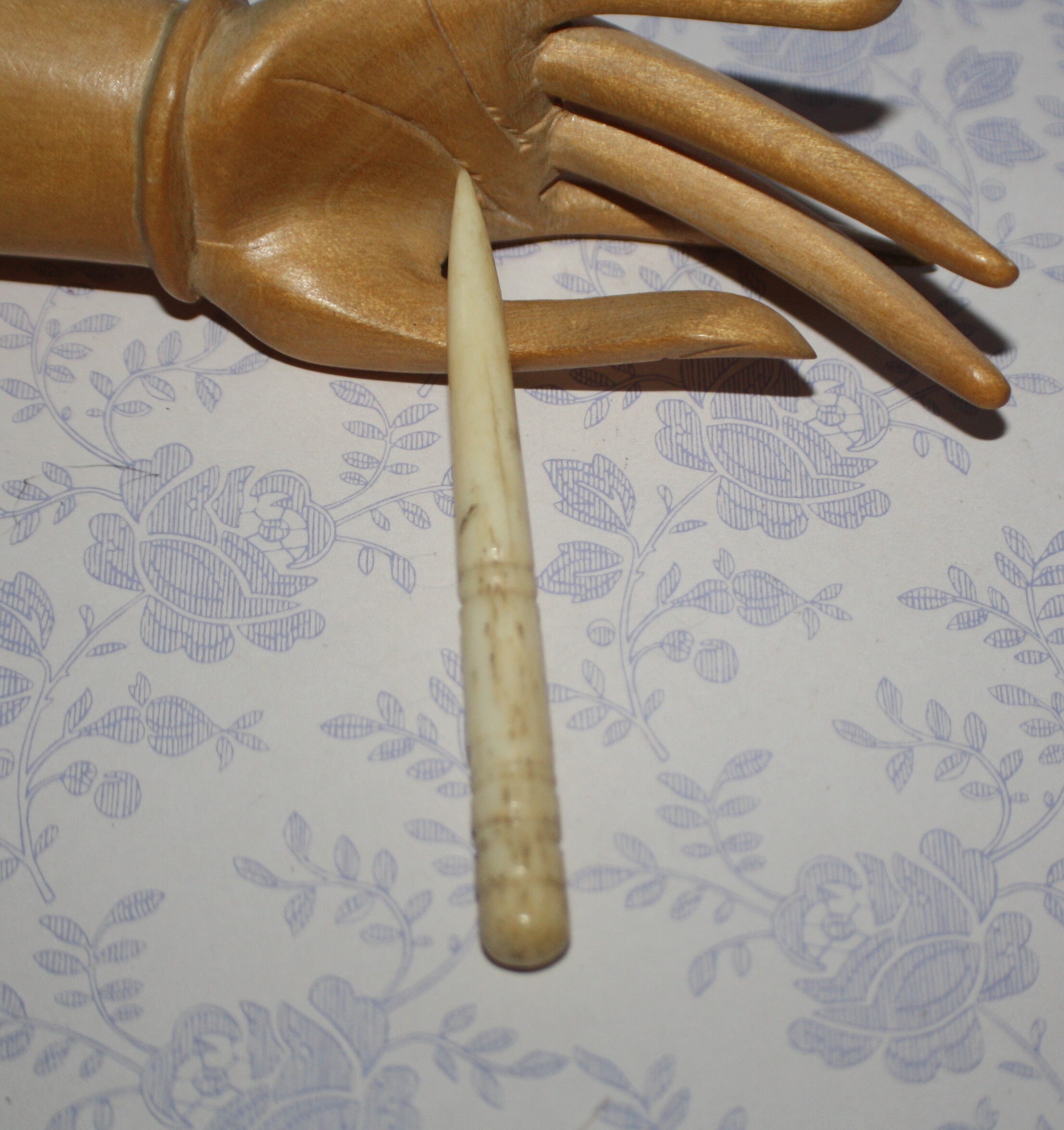 Sewing Awl Stiletto Tool Stunning Antique Bovine Etsy