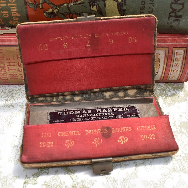 Victorian Needle Case Set - Gorgeous Thomas Harper &  Sons Redditch Folding Case