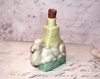 Antique Perfume Bottle - Gorgeous Victorian Comic Camel Hand Painted Miniature